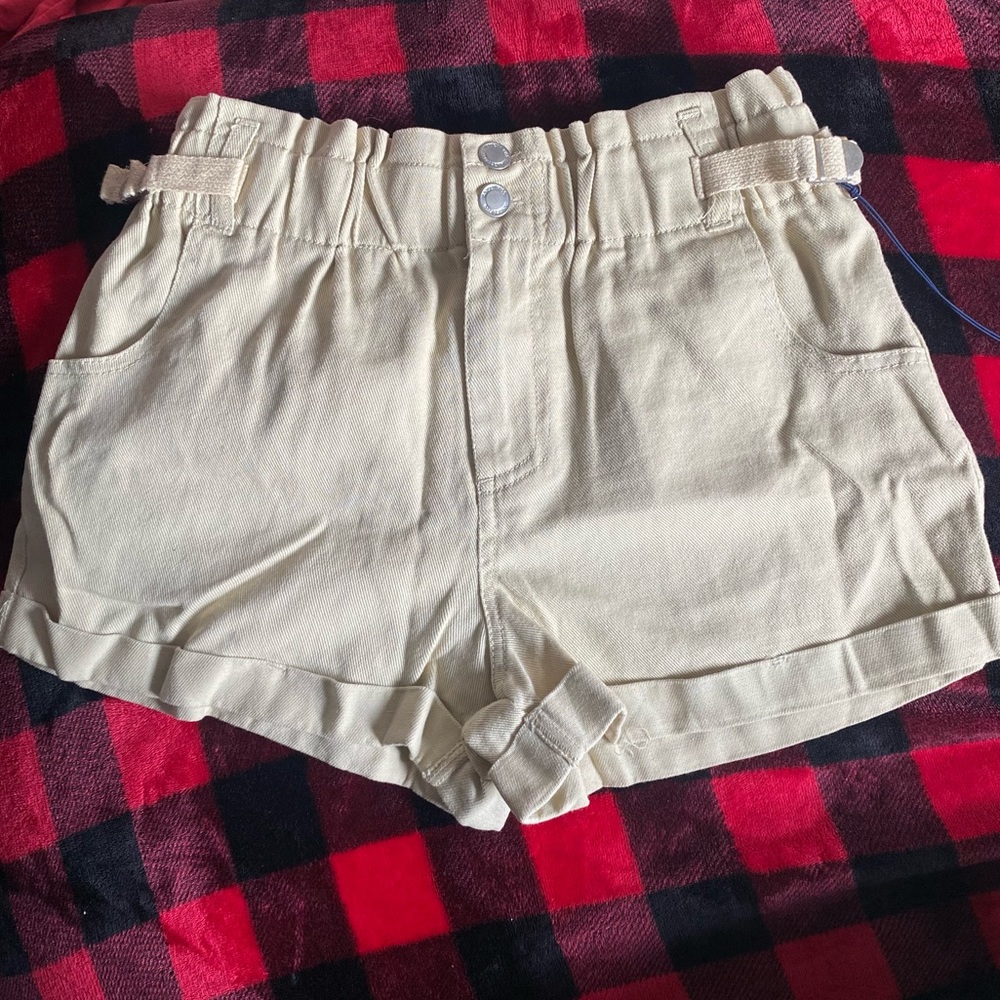 Angel Kiss Khaki High Rise Shorts NWT